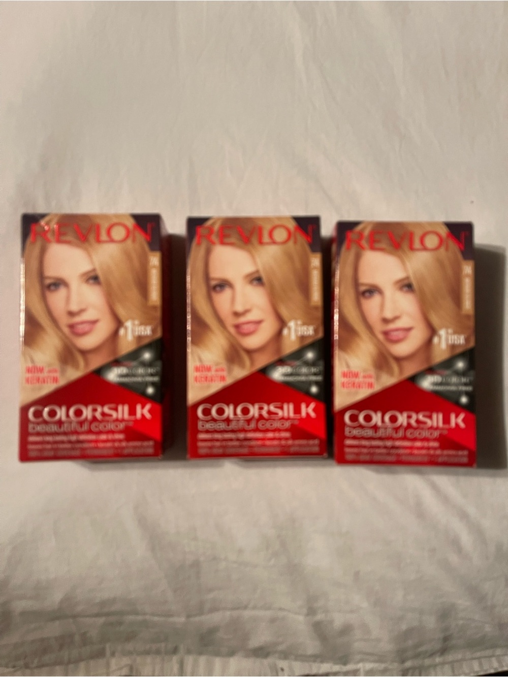 Revlon Colorsilk medium Blonde Permanent Hair Color - 3 Pack